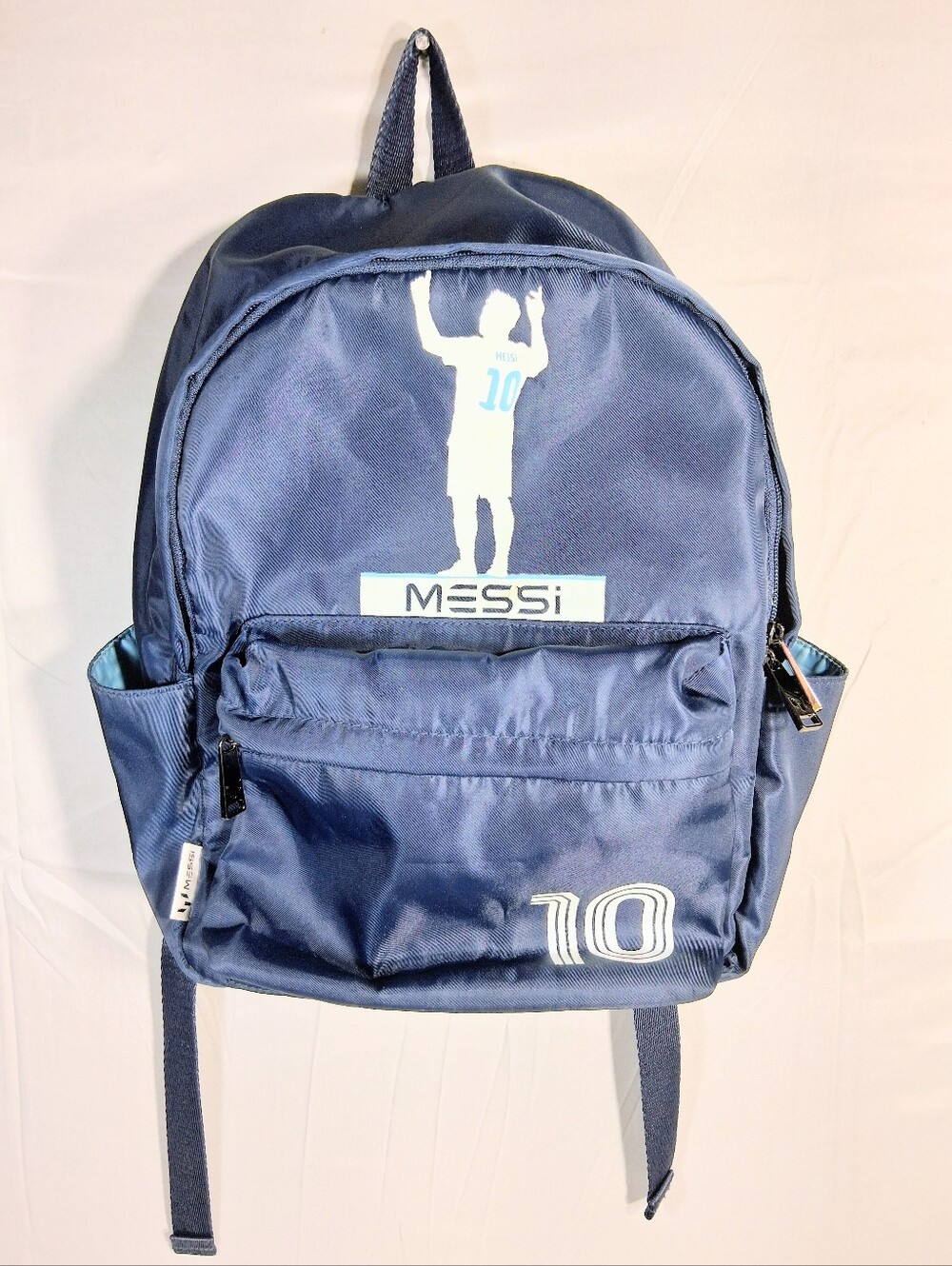 "Messi" Soccer Fever #10 Kids Navy/Light Blue Int. 5 Pocket Backpack/Knapsack - Picture 10 of 12